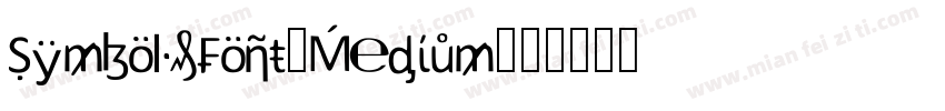 SymbolsFont Medium字体转换